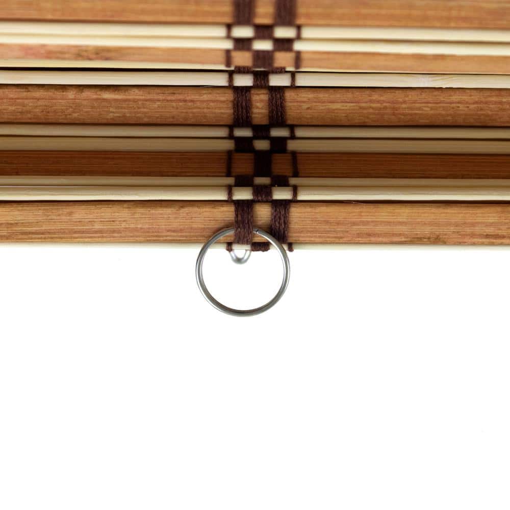 Honey Bamboo Cordless Indoor Woven Window Shade 48" W