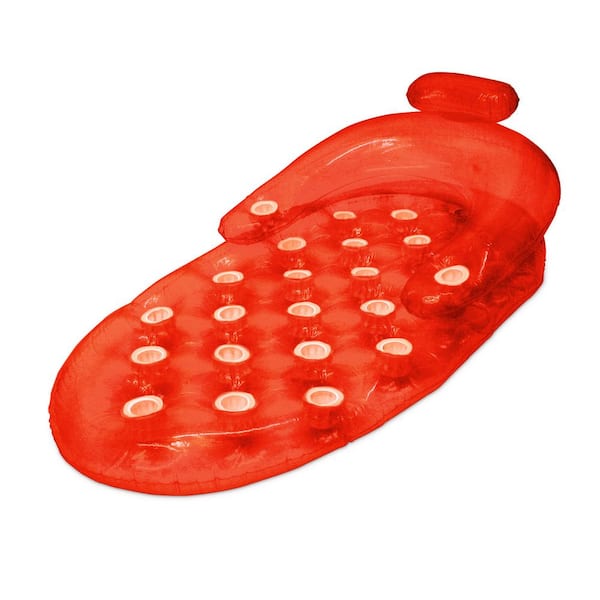 Poolmaster Red French Oval Swimming Pool Float Lounge
