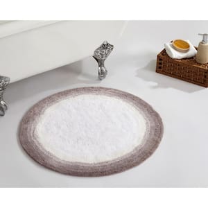 Torrent Collection Beige 30" x 30" 100% Cotton Bath Rug