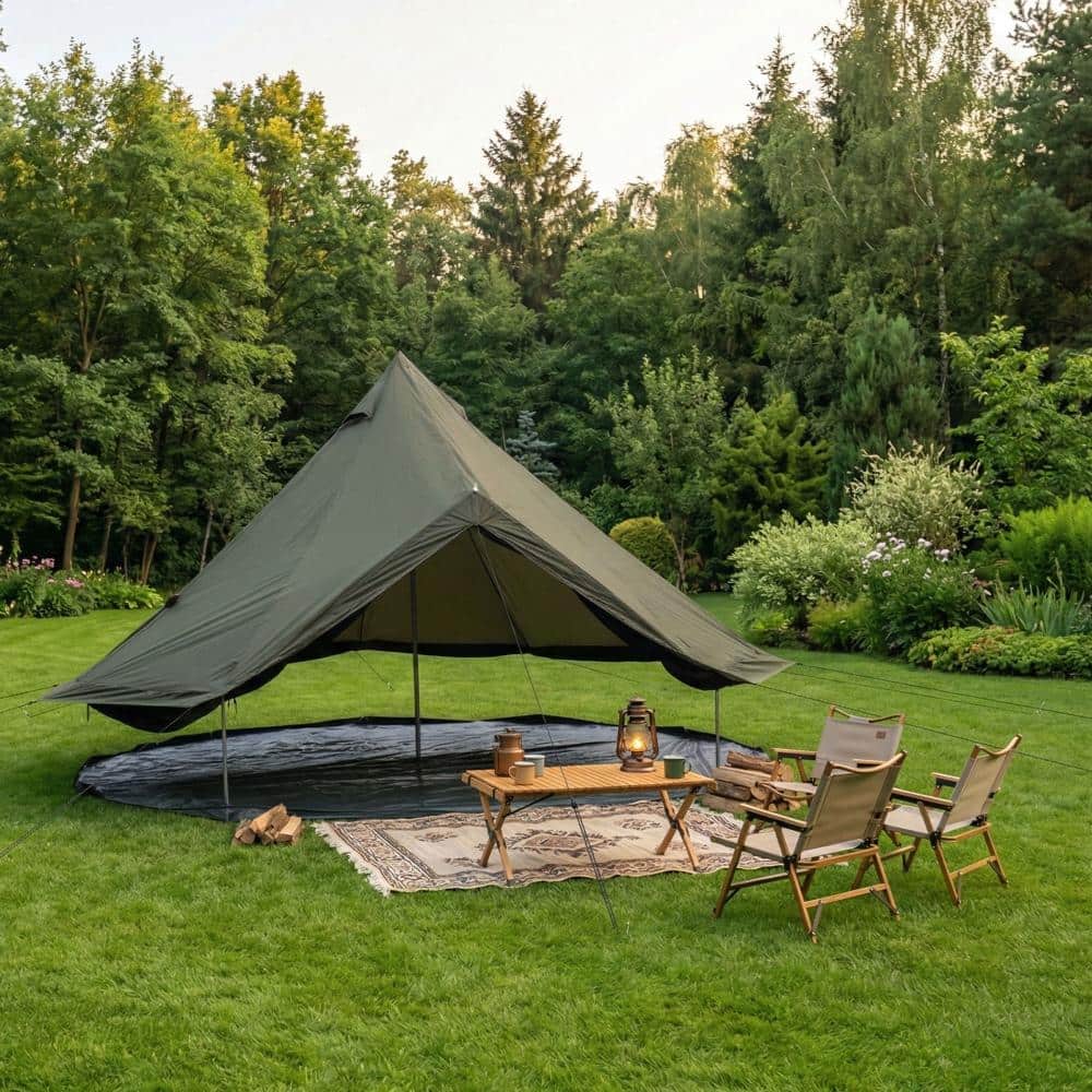 16.4 FT 4-Season Bell Tent, Waterproof Glamping Yurt Tent with Stove Jack, 10-Person Large Family Camping Tent price history on PriceWatchPro