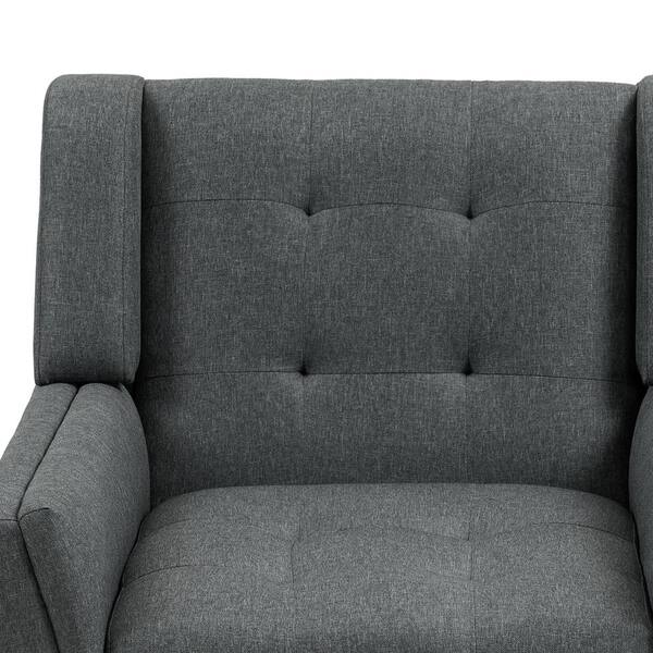 ★PARTIMENTO★ Antique Chair Layered Long Sleeve Charcoal Orson Lounge Chair