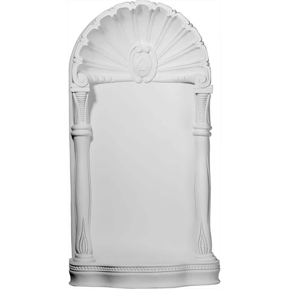 Ekena Millwork 19-5/8 in. x in. x 37-5/8 in. Primed Polyurethane Surface  Mount Shell Niche NCH19X37SH The Home Depot
