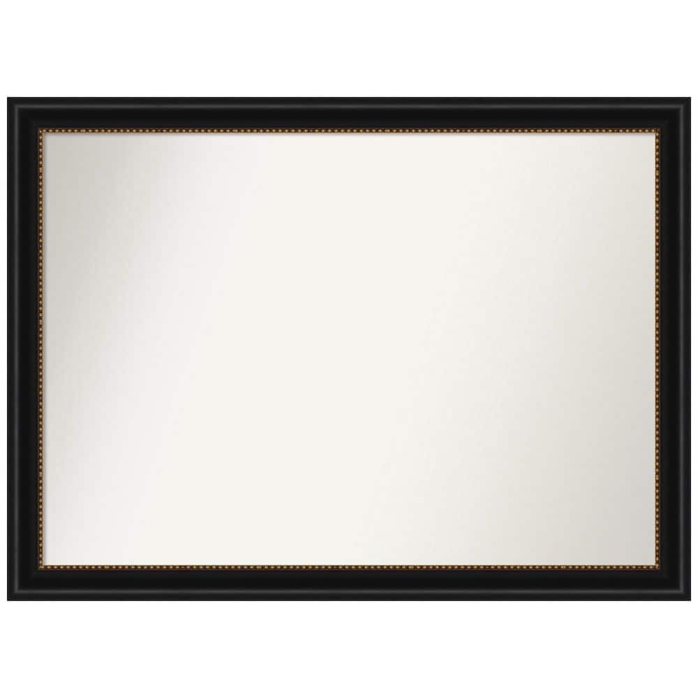Amanti Art Manhattan Black 42 in. W x 31 in. H Rectangle Non-Beveled Framed Wall  Mirror in Black A38867223822 The Home Depot