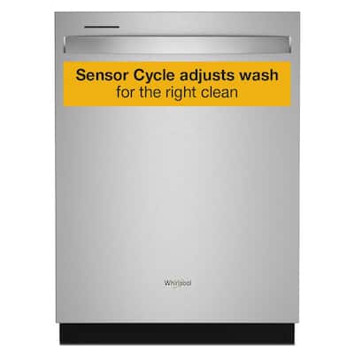 24 in. Fingerprint Resistant Stainless Steel Dishwasher with Tub and Tall Top Rack