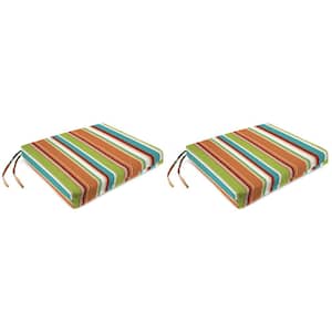 19 in. L x 17 in. W x 2 in. T Outdoor Rectangular Chair Pad Seat Cushion in Covert Breeze (2-Pack)