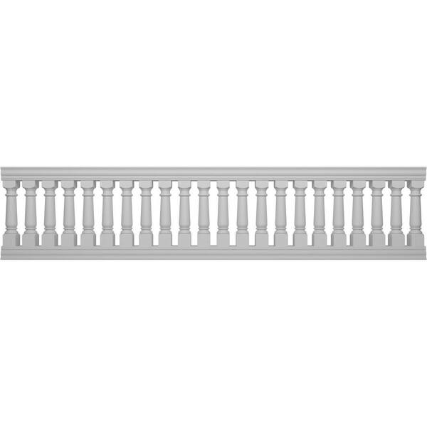 Fiberthane Wellington Balustrade 168 in. L x 40 in. H Fiberglass Railing Kit