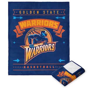 NBA Hardwood Classic Warriors Multicolor Polyester Silk Touch Throw Blanket