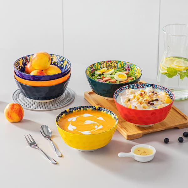 Aazon.co | LE TAUCI Cereal Bowls Set Of 4, Ceraic Soup Bowl 28 Oz