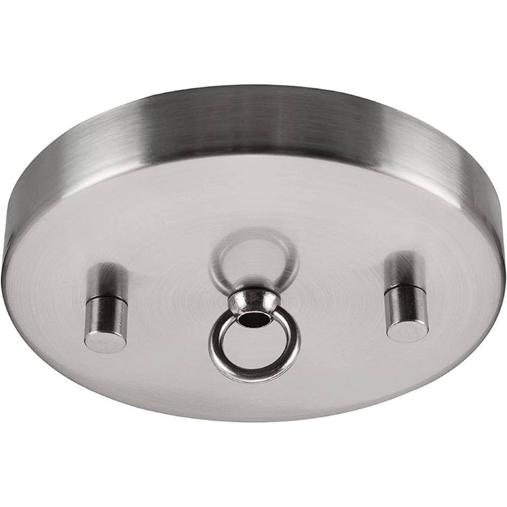 Brushed Nickel Circular Chandelier Canopy Kit with Hardware