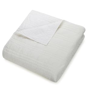 Atmosphere Double Gauze Cotton White Full/Queen Quilt