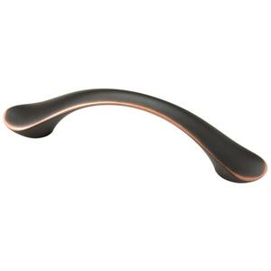 Liberty Vuelo Dual Mount 3 or 3-3/4 in. (76/96 mm) Bronze with Copper Highlights Cabinet Drawer Pull (10-Pack)