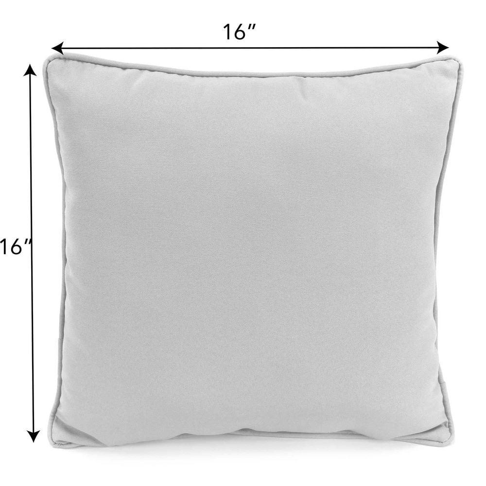 Hummingbird Floral Reversible Square Outdoor Throw Pillow