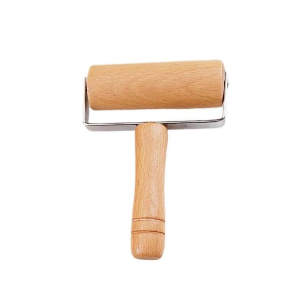 Adjustable Stainless Steel Beechwood Ergonomic Rolling Pin Dumpling Pizza Kitchen Tool Dishwasher Safe Rustproof