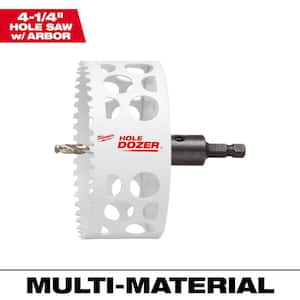 4-1/4 in. HOLE DOZER Bi-Metal Hole Saw with 3/8 in. Arbor and Pilot Bit