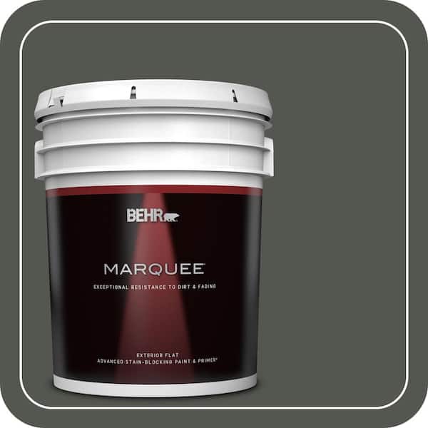 BEHR MARQUEE 5 gal. #ECC-47-3 Twilight Forest Flat Exterior Paint & Primer
