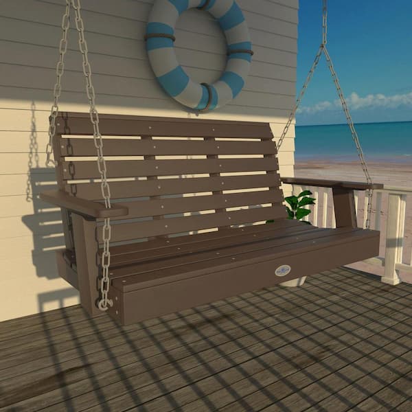 Highwood Riverside 4ft. 2-Person Mangrove Recycled Plastic Porch Swing
