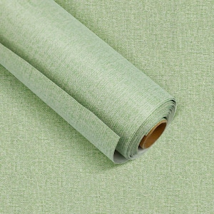 Green Vinyl Peel and Stick Wallpaper Roll - Adhesive Removable Paper for Wall, 2-Rolls (Covers 25.8 sq.ft.)