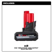 M12 12-Volt Lithium-Ion XC High Output 5 Ah Battery (2-Pack)