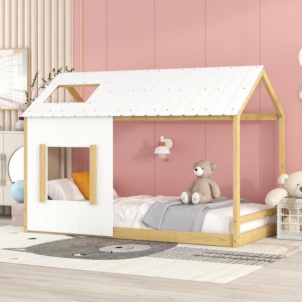 Montessori Floor Bed With Rails Kids Furniture Toddler Bed Floor
