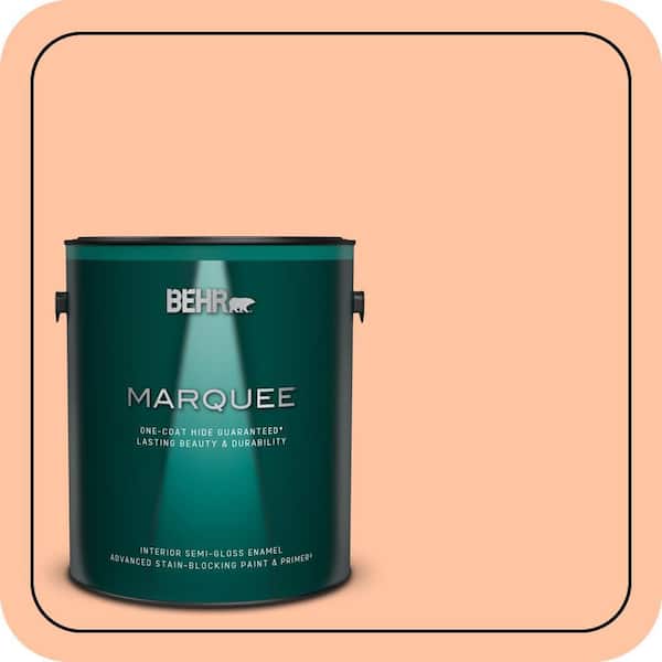 BEHR MARQUEE 1 gal. #P200-3 Tomorrows Coral Semi-Gloss Enamel Interior Paint & Primer