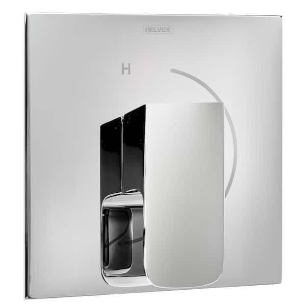 Century 1-Handle Wall Mount Pressure-Balancing Round Tub & Shower Trim in Polished Chrome (Valve Not Included)