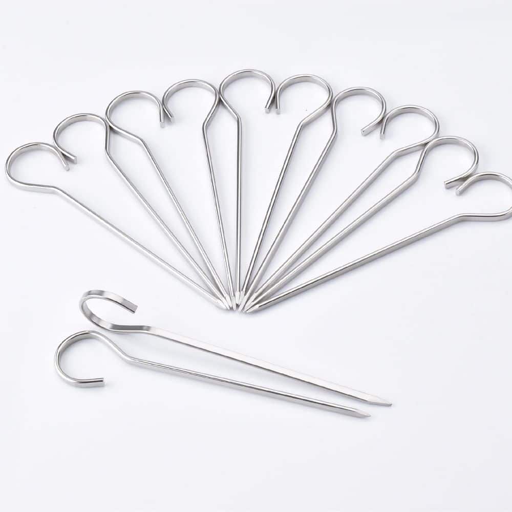 Flat Stainless Steel Mini Skewers for Baking and Grilling Potatoes Corn, 4.75 Inch, 12 pcs, 304 Steel price history on PriceWatchPro