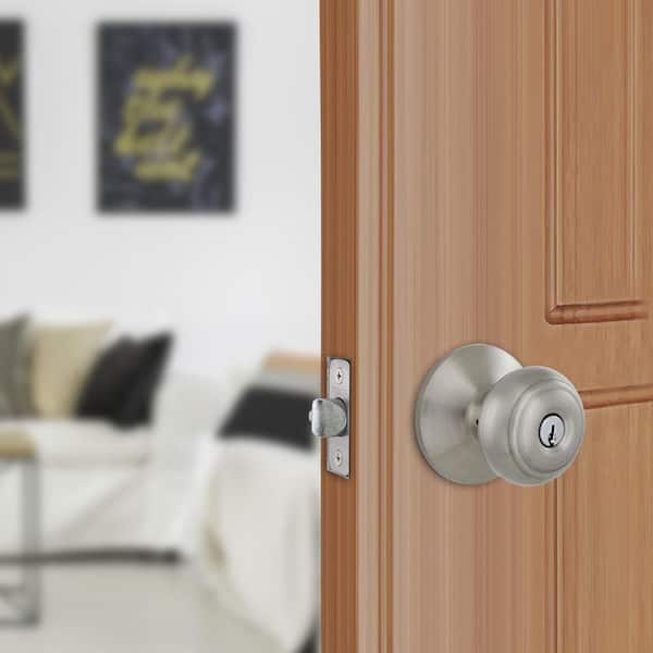 Hartford Satin Nickel Keyed Entry Door Knob
