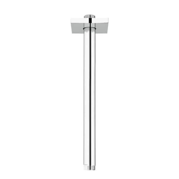 GROHE 12 in. Ceiling Arm Square in StarLight Chrome