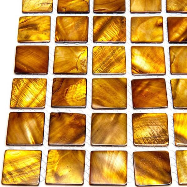 Marble Discount Tiger Eye 12 x 12 Glass and Stone Mosaic Tile Marble Discount Tiger Eye 12 x 12 Glass and Stone Mosaic Tile