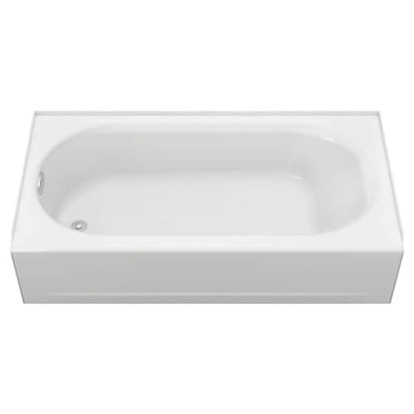 Princeton 60 in. x 30 in. Soaking Bathtub with Left Hand Drain in White