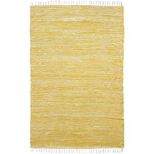 Yellow Chenille 8 ft. x 10 ft. Area Rug