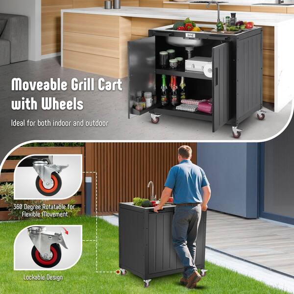 Kitchen Design Portable Outdoor Kitchen With Sink Outdoor Grill