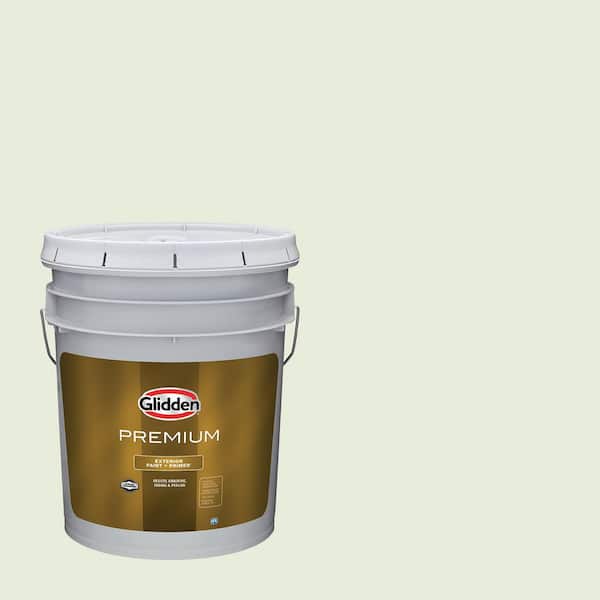 Glidden Premium 5 gal. PPG1115-1 Really Rain Flat Exterior Paint