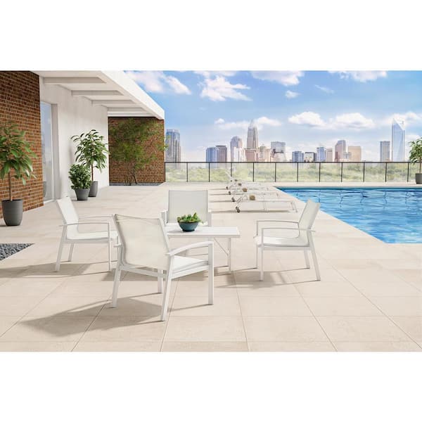 Hampton Bay Cooper Springs 5Piece Metal Outdoor Dining Set with Lounge