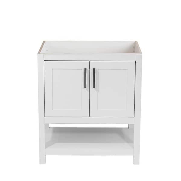 Amluxx Tufino 31 in. W x 22 in. D Bath Vanity Cabinet Only in White