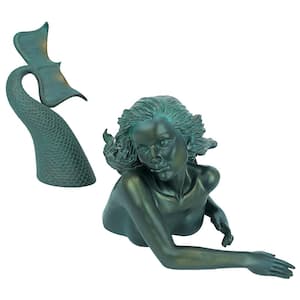 7 in. H Meara the Mermaid Sculptural Garden Swimmer Statue