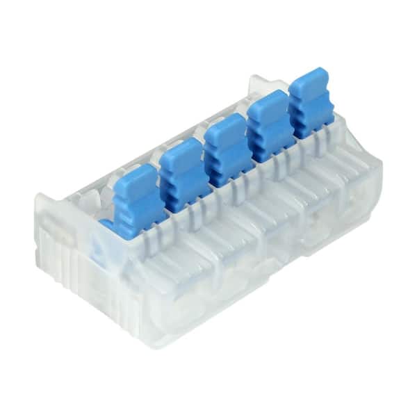 IDEAL - In-Sure Lever Wire Connector, 12 AWG, 5-Port Bag of 10