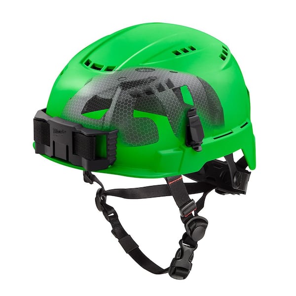Milwaukee BOLT Green Type 2 Class C Vented Safety Helmet with IMPACT-ARMOR Liner