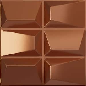 19 5/8 in. x 19 5/8 in. Stratford EnduraWall Decorative 3D Wall Panel, Copper (12-Pack for 32.04 Sq. Ft.)