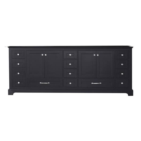 Lexora Dukes 84 Inch Bathroom Vanity Cabinet Only In Espresso Ld342284dg00000 The Home Depot