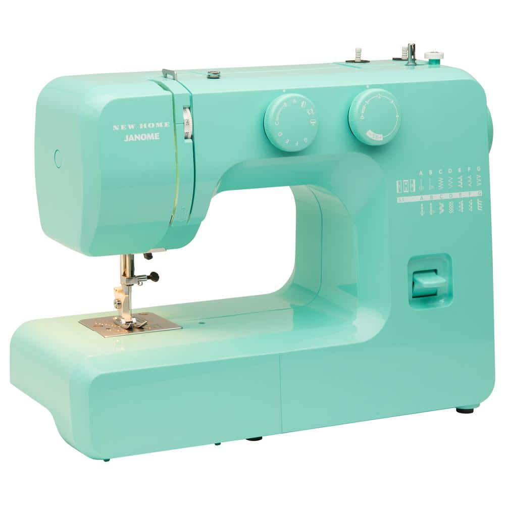 Janome Turbo Teal Basic, Easy-to-Use, 10-stitch Portable, 5 lb