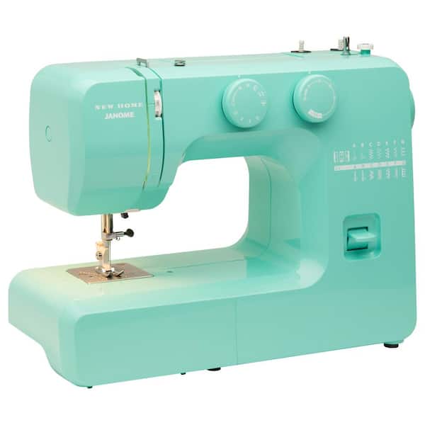 Janome Arctic Teal Crystal Easy-to-Use Sewing Machine 001crystal - The Home  Depot