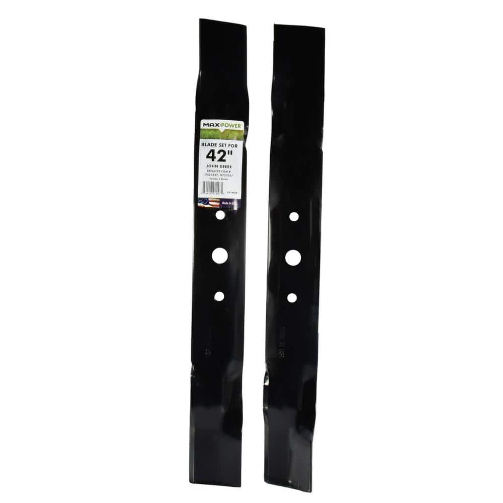 2 Blade Set for Many 42 in. Cut John Deere Mowers Replaces OEM #'s GX20249, GX20433 and GY20567 price history on PriceWatchPro