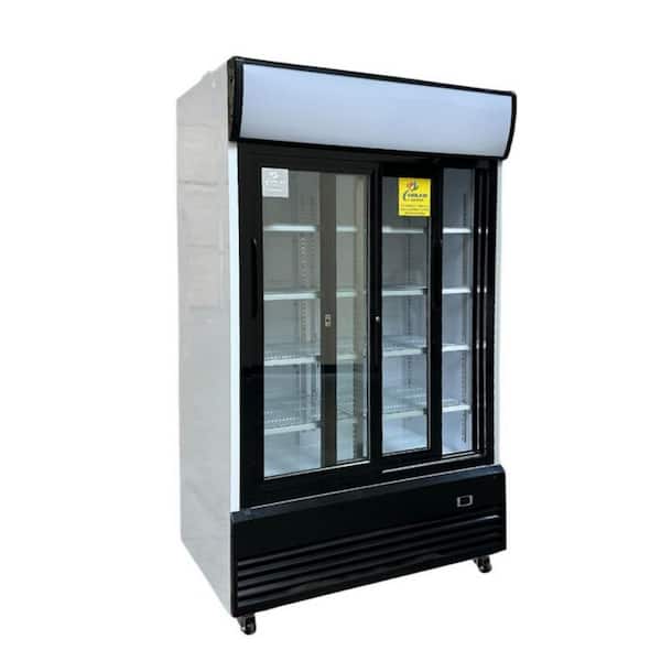 LG 48 in. W 35.3 cu. ft. Sliding Glass Door Reach-In Merchandiser in White