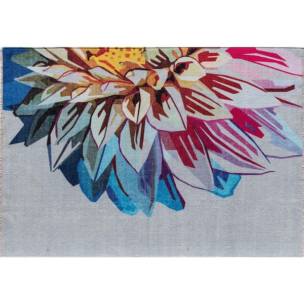 Maisie Space Dahlia Area Rug - 2 X 4
