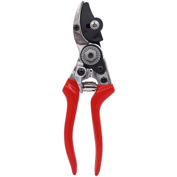 ZENPORT 8 in. Cut-n-Hold Heavy-Duty Pruner with Red Handles Z202