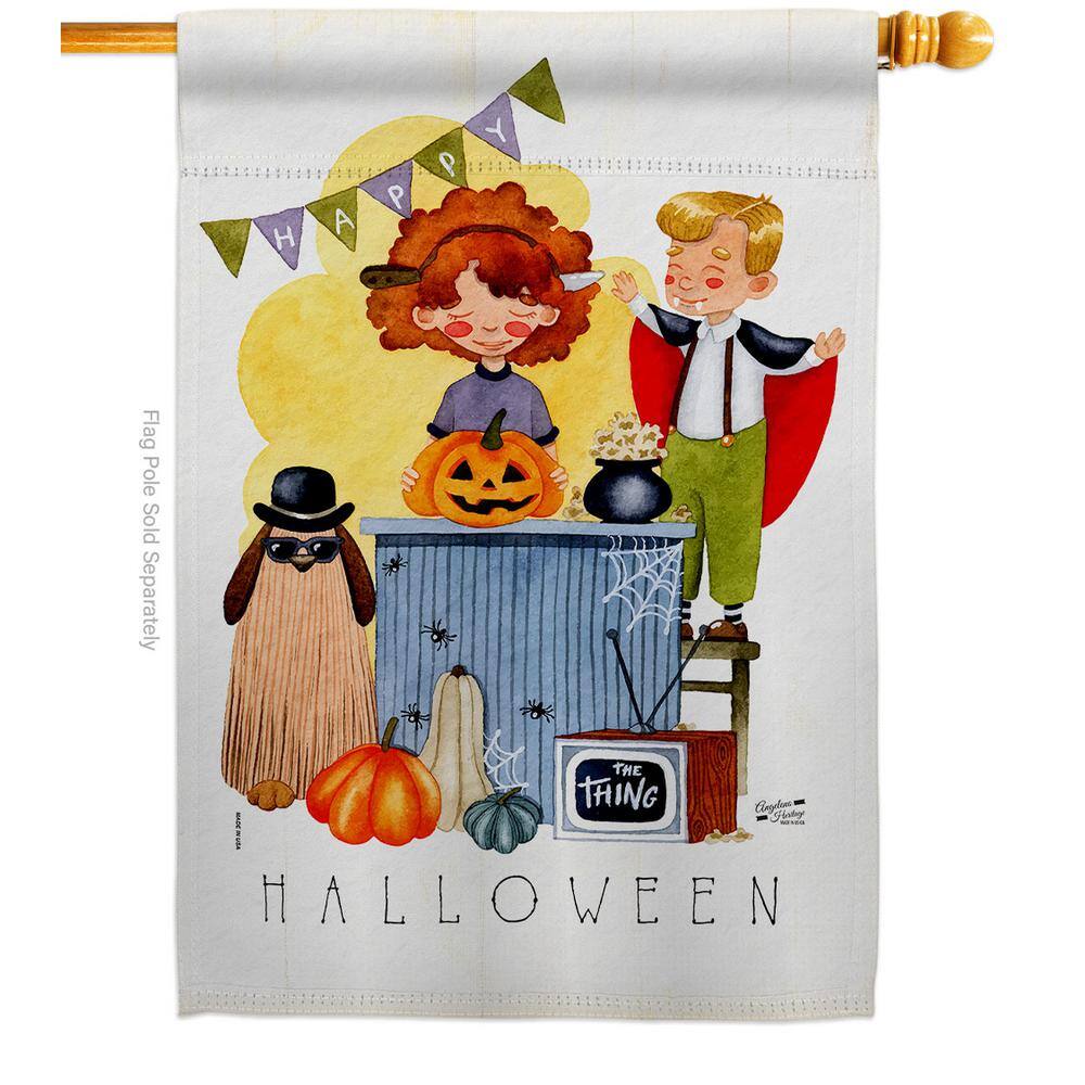 28 in. x 40 in. Joyful Halloween House Flag Double-Sided Readable Both Sides Fall Halloween Decorative price history on PriceWatchPro