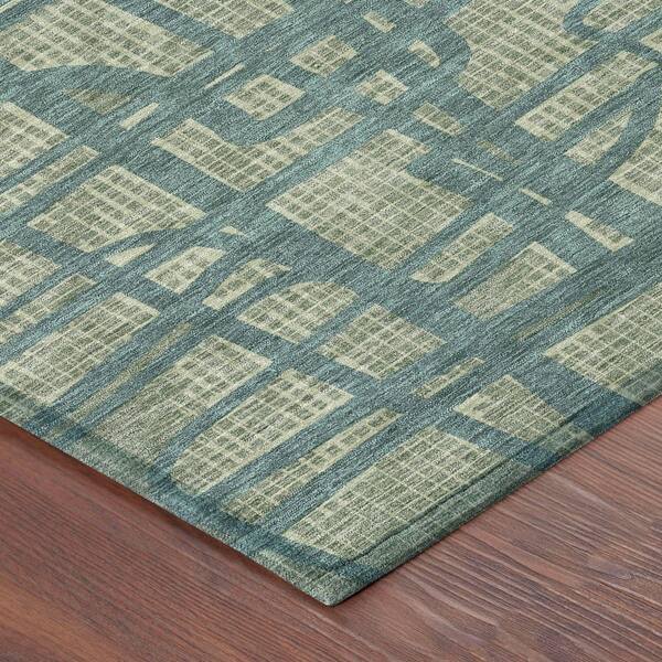Chantille Machine Washable Indoor/Outdoor Abstract ACN2491 Basil 2 ft. x 3 ft. Accent Rug
