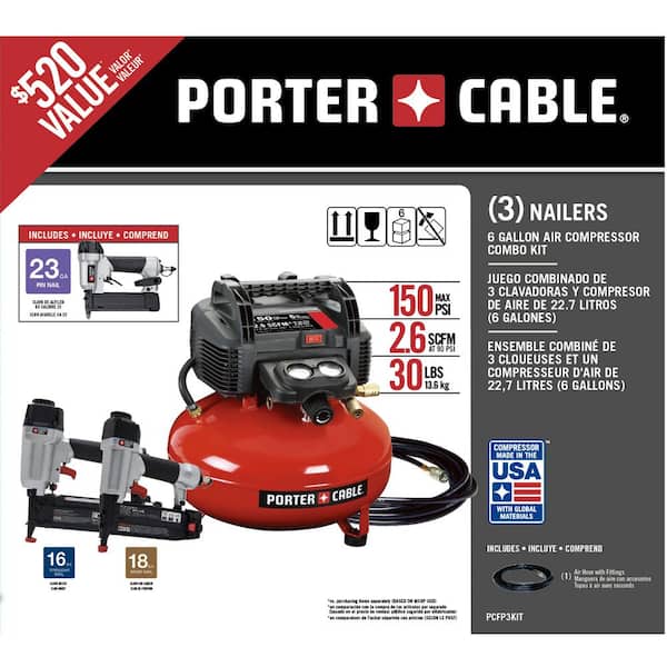 porter cable combo kit compressor 4 piece