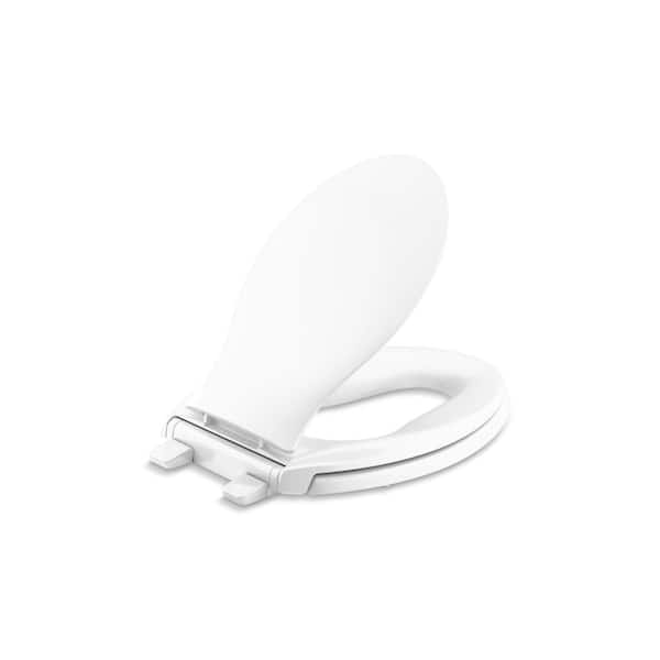 KOHLER Transitions Quiet-Close Elongated Closed - Front Toilet Seat in. White